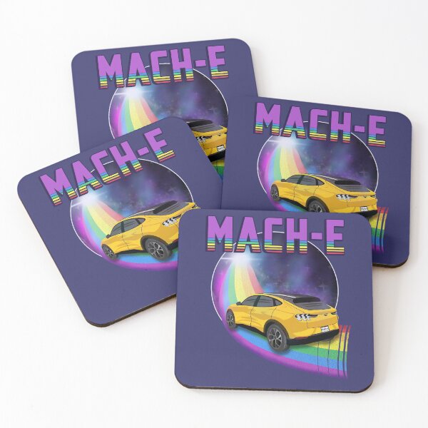 Item preview, Mach-E Rides the Rainbow Galaxy in Cyber Orange designed and sold by zealology.
