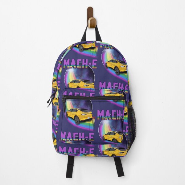 Item preview, Mach-E Rides the Rainbow Galaxy in Cyber Orange designed and sold by zealology.