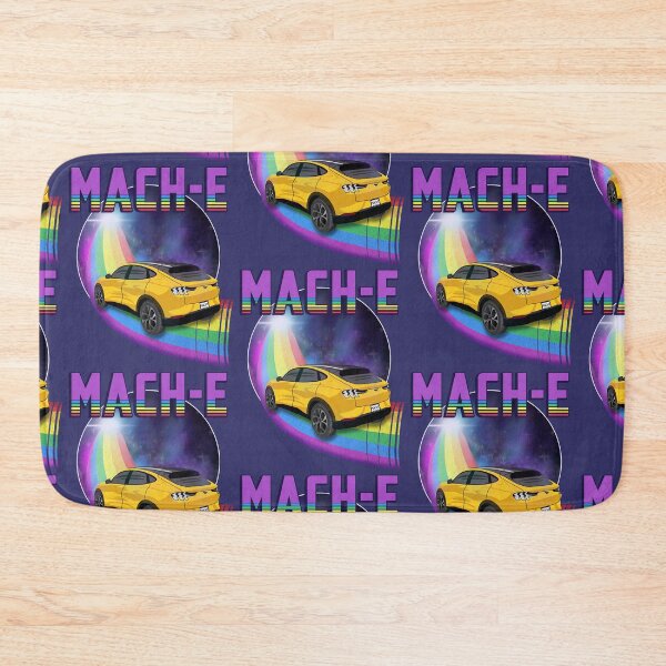 Item preview, Mach-E Rides the Rainbow Galaxy in Cyber Orange designed and sold by zealology.