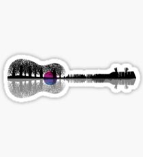 Großartige und wunderschöne Musiker Gitarren Ukulele Design Grafik Sticker