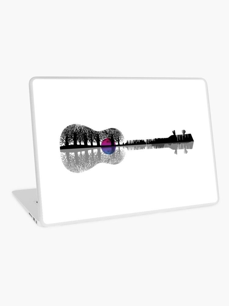 Grossartige Und Wunderschone Musiker Gitarren Ukulele Design Grafik Laptop Skin By Masatomio Redbubble