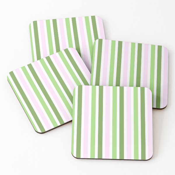 Item preview, Green & Pink Stripes Pattern designed and sold by Dreaming-Cocoon.