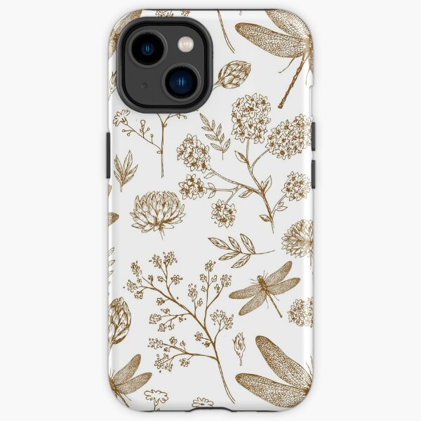 Dragonfly Sketch Art iPhone Tough Case