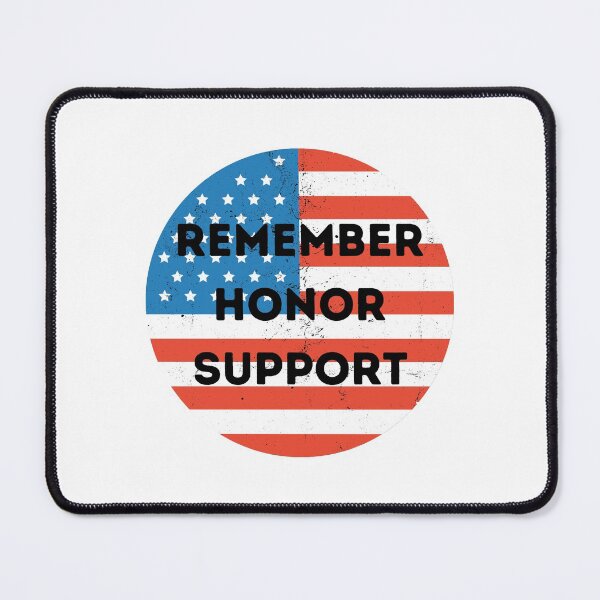 Item preview, Remember Honor Support American Flag Gritty Veteran Remembrance Day designed and sold by EllConApparel.