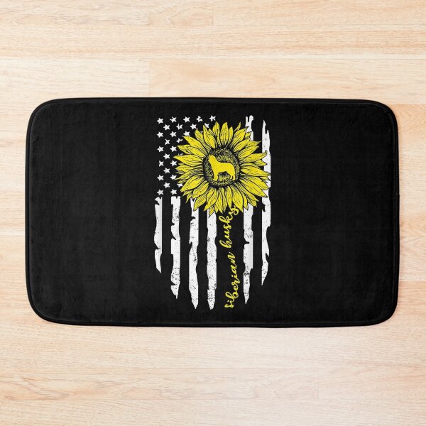 Item preview, Siberian Husky Dog American Flag And Sunflower Gift designed and sold by idabry.