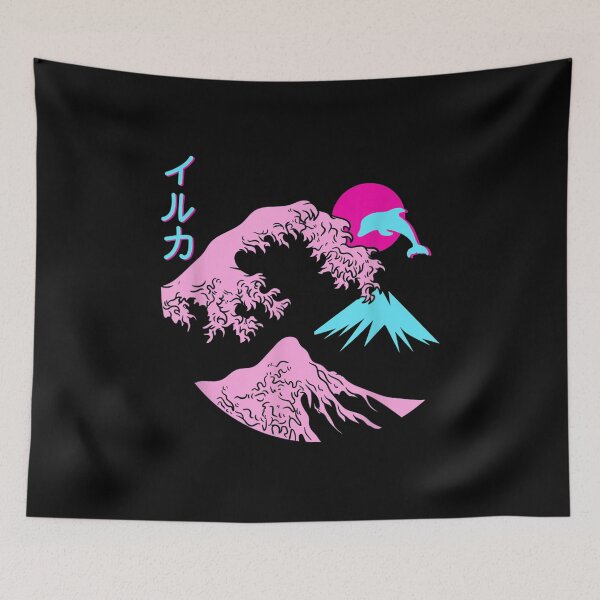 Item preview, Japanese Wave Dolphin Pastel Goth designed and sold by idabry.