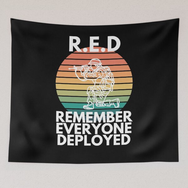 Item preview, RED Remember Everyone Deployed Veterans Day designed and sold by EllConApparel.