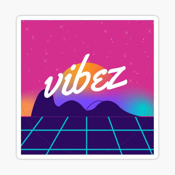Item preview, Vibez colorful sticker designed and sold by Christina  Brown.