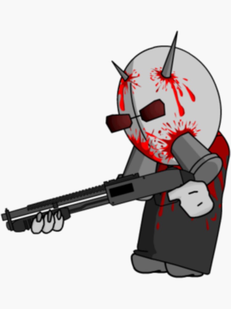 madness combat - hank  Sticker for Sale by SunShineAr