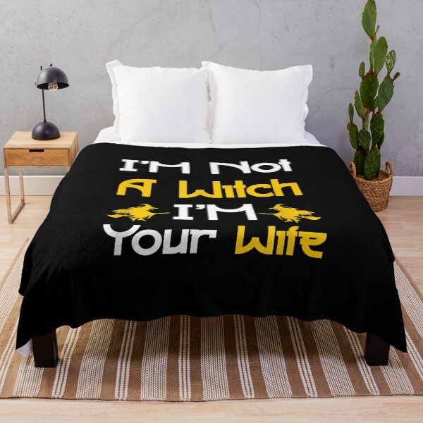 Item preview, I'm Not A Witch I'm Your Wife Halloween Quote Gift designed and sold by idabry.
