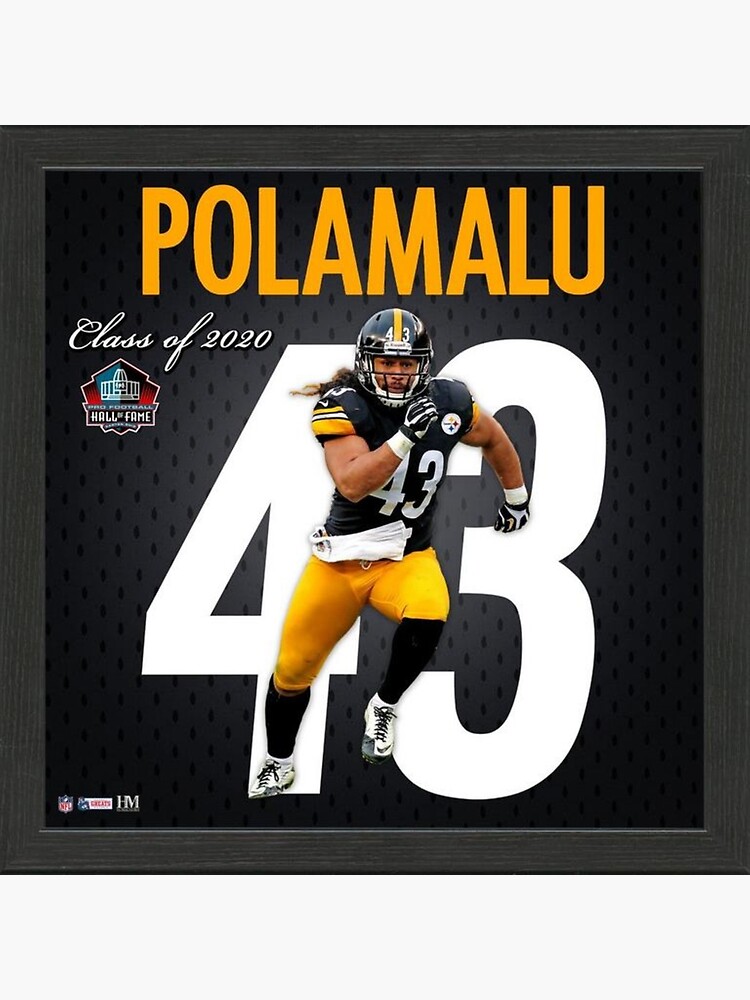 Troy Polamalu Pittsburgh Poster Canvas Football Print 