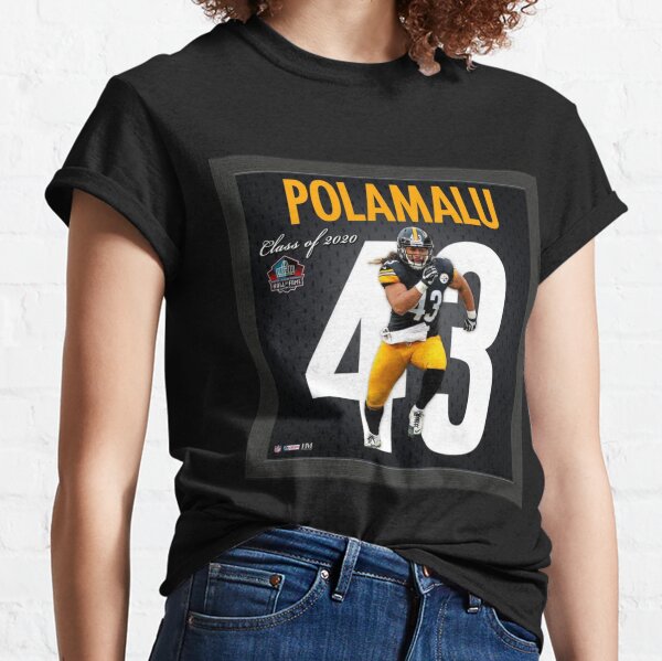 Buy 2020 pro football hall of fame Troy Polamalu number 43 shirt For Free  Shipping CUSTOM XMAS PRODUCT COMPANY