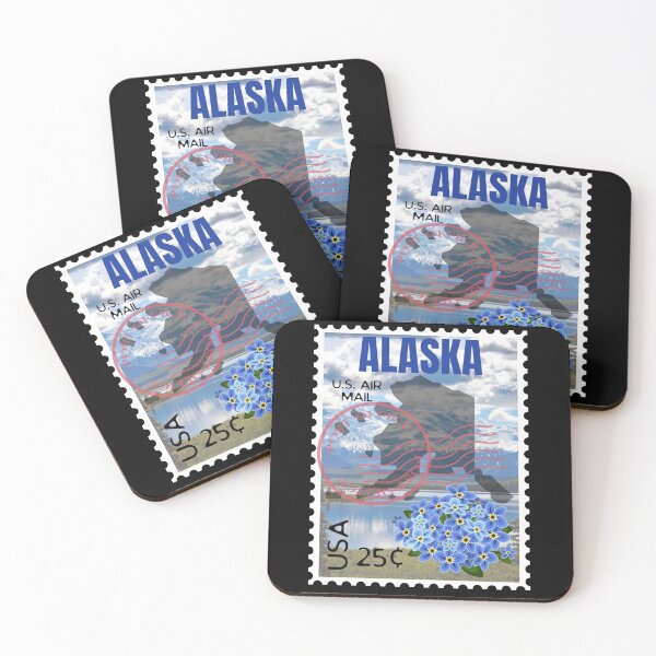 Item preview, Alaska US Postage Stamp With Forget-Me-Not Flower  designed and sold by S-JDesigns.