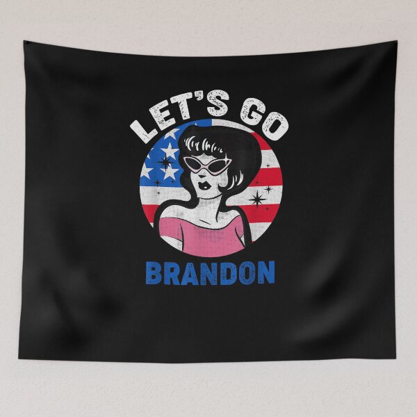 Item preview, Lets Go Brandon Conservative US Flag designed and sold by Nancyvanpruisen.