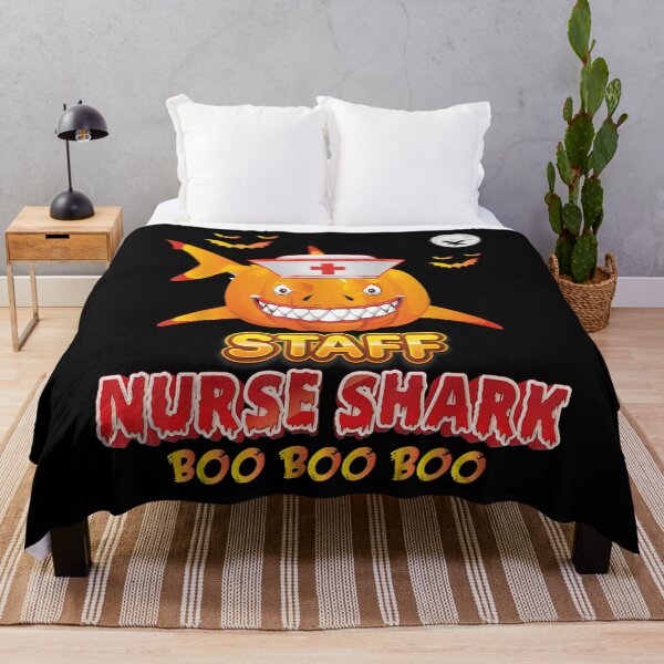 Item preview, Staff Nurse Shark Boo Pumpkin Halloween Witch Horor Creepy designed and sold by idabry.
