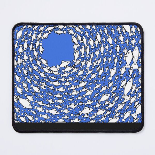 Item preview, School of brilliant blue fish designed and sold by Keainh.