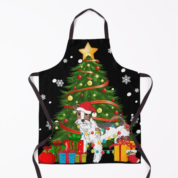 Item preview, Fox Terrier Santa Christmas Tree Light Pajama Dog Xmas Sweatshirt designed and sold by nellieharper.