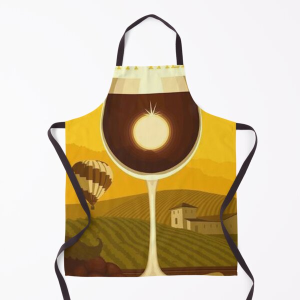 Item preview, /Wine Glass and Vineyard designed and sold by cynthiabennet.