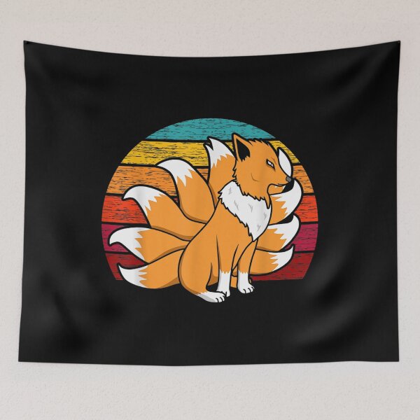 Item preview, Vintage Japanese Fox Inari Nine Tailed Kitsune Anime Retro designed and sold by idabry.
