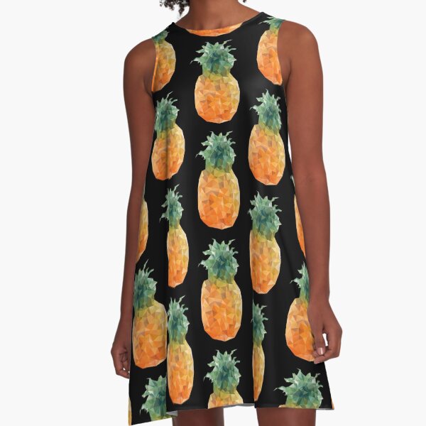 Pineapple Triangles A-Line Dress