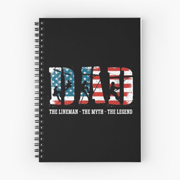 Item preview, Dad Myth Legend Gifts Lineman Dad American Flag designed and sold by idabry.