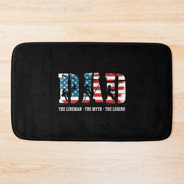 Item preview, Dad Myth Legend Gifts Lineman Dad American Flag designed and sold by idabry.