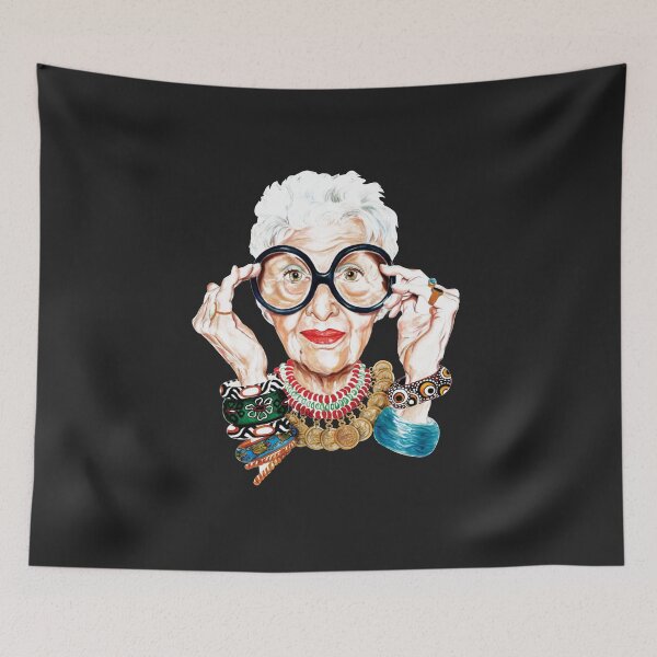 Item preview, iris apfel - Fashion is ultimately a form of self-expression- That s why I love trying out new things- 73 designed and sold by VenkataRb.