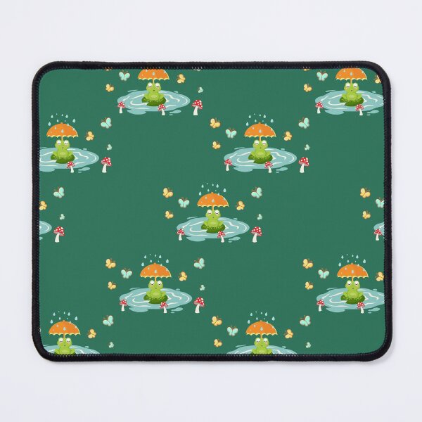 Item preview, Kawaii Frog Meditating Under The Rain Cottagecore Aesthetic designed and sold by Miyosita.