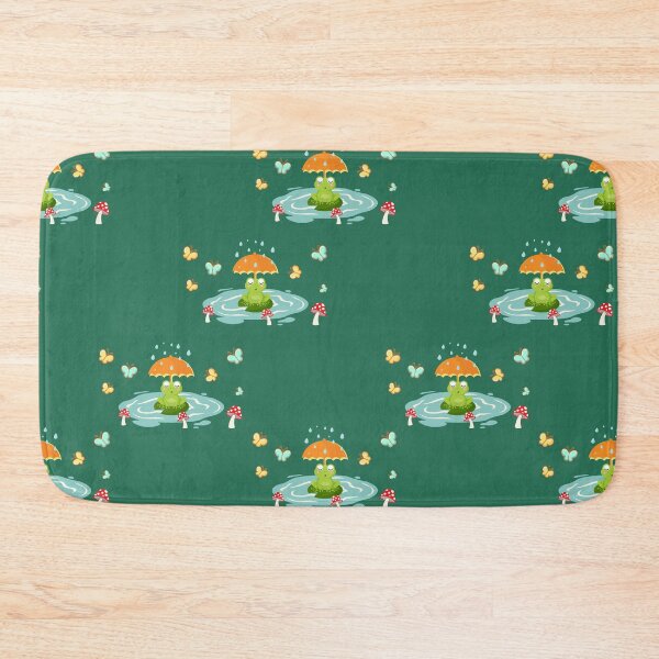 Item preview, Kawaii Frog Meditating Under The Rain Cottagecore Aesthetic designed and sold by Miyosita.