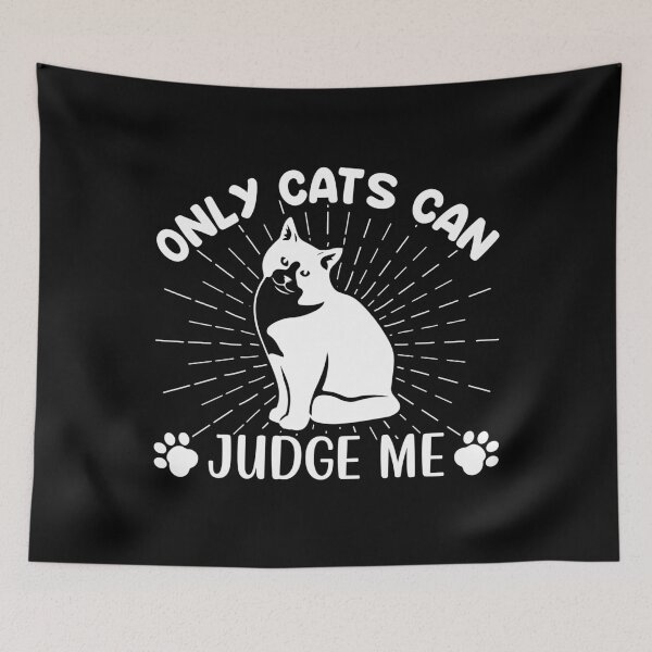 Item preview, Funny Cat Lover Only Cats Can Judge Me Funny Sarcastic designed and sold by DAFIN.