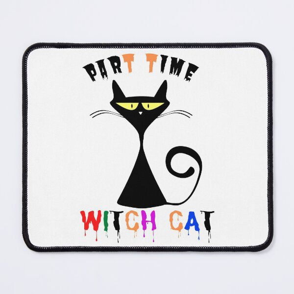 Item preview, Part Time Witch Cat - Catoween designed and sold by Cosmic Retro.