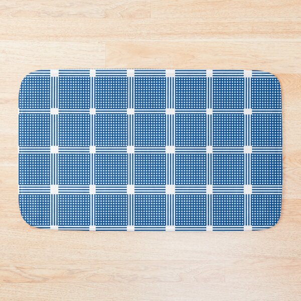 Item preview, Criss Cross Wide Line Pattern in Blue designed and sold by Neil Feigeles.