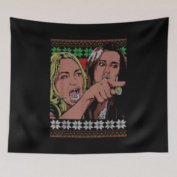 Item preview, Woman Yelling at a Cat Ugly Christmas Sweater Meme Design designed and sold by bosgrmarjopp95.