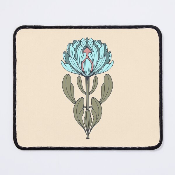 Item preview, Blue Protea Flower Line Drawing designed and sold by Haley Schulz.
