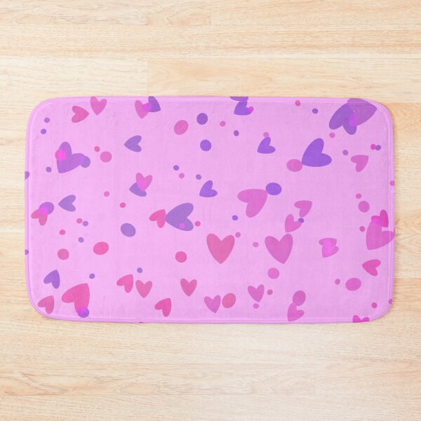 Item preview, Girly pink and purple heart pattern designed and sold by Smiley-10.