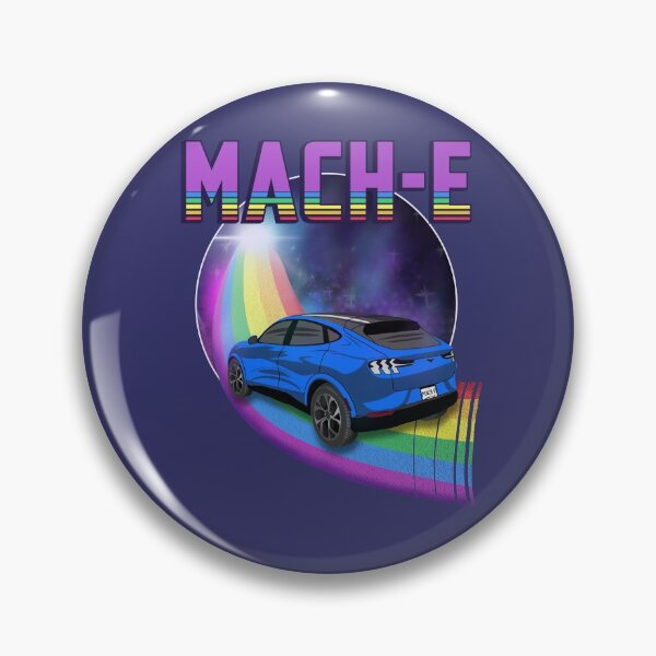 Item preview, Mach-E Rides the Rainbow Galaxy in Grabber Blue designed and sold by zealology.