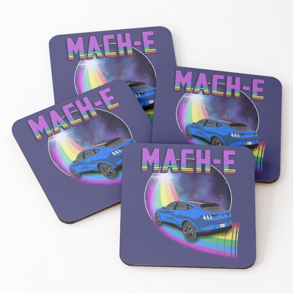 Item preview, Mach-E Rides the Rainbow Galaxy in Grabber Blue designed and sold by zealology.