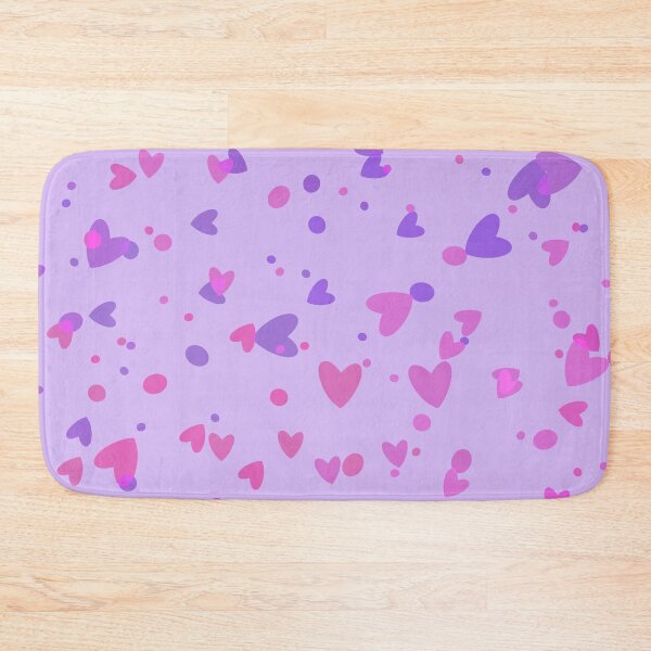 Item preview, Girly pink and purple heart pattern designed and sold by Smiley-10.