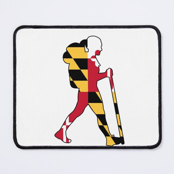 Item preview, Maryland Flag Woman Hiker Realistic designed and sold by VanyaKar.