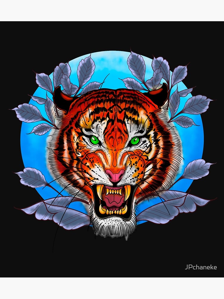 Waterproof Temporary Tattoo Sticker Tiger Lion Moon Fox Rose Flash Tatoo  Bird Flower Wolf Body Art