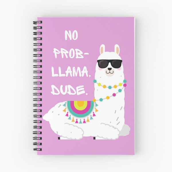 Item preview, No Prob-llama, Dude - Pink designed and sold by writeshaz.