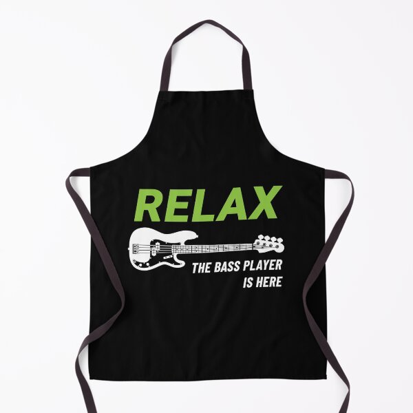 Item preview, Relax The Bass Player Is Here P-Style Bass Guitar Dark Theme designed and sold by nightsworthy.