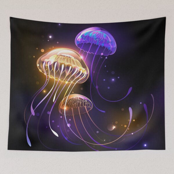 Item preview, Three Glowing Jellyfish designed and sold by Blackmoon9.