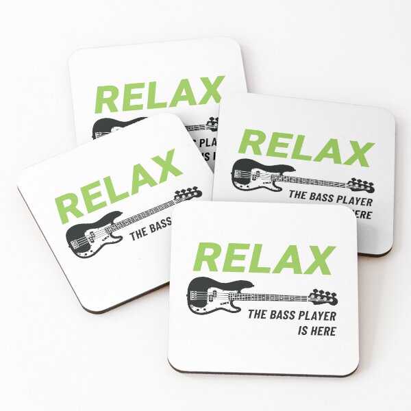 Item preview, Relax The Bass Player Is Here P-Style Bass Guitar Light Theme designed and sold by nightsworthy.