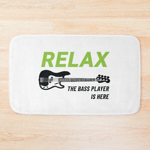 Item preview, Relax The Bass Player Is Here P-Style Bass Guitar Light Theme designed and sold by nightsworthy.