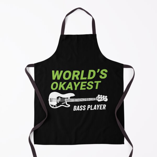 Item preview, World's Okayest Bass Player P-Style Bass Guitar Dark Theme designed and sold by nightsworthy.