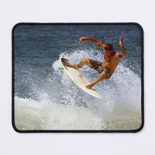 Item preview, Extreme Surfing , surf, whitewater surfing, surfboard, ocean sports, surfer launching into the air, knarly, surfer dude,  designed and sold by Nostrathomas66.