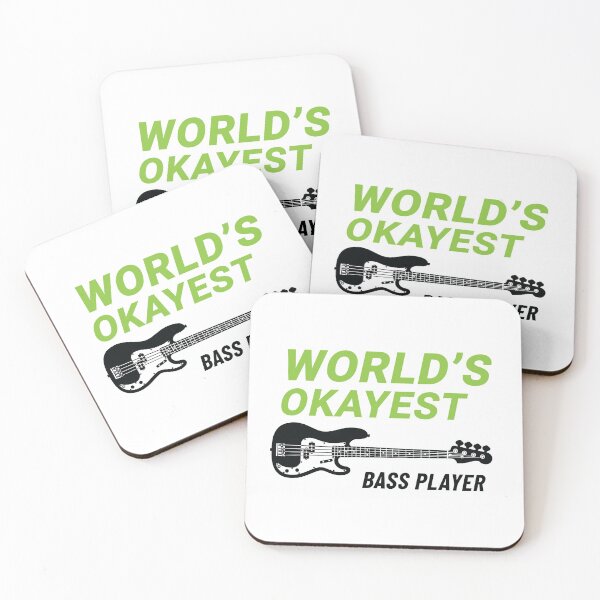 Item preview, World's Okayest Bass Player P-Style Bass Guitar Light Theme designed and sold by nightsworthy.