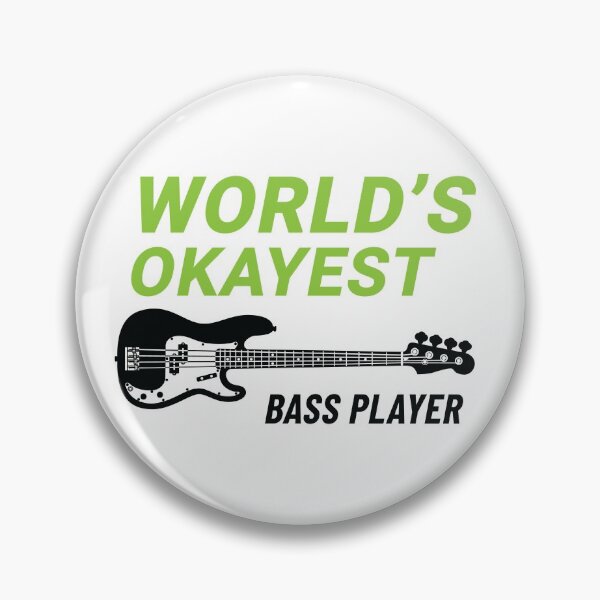 Item preview, World's Okayest Bass Player P-Style Bass Guitar Light Theme designed and sold by nightsworthy.