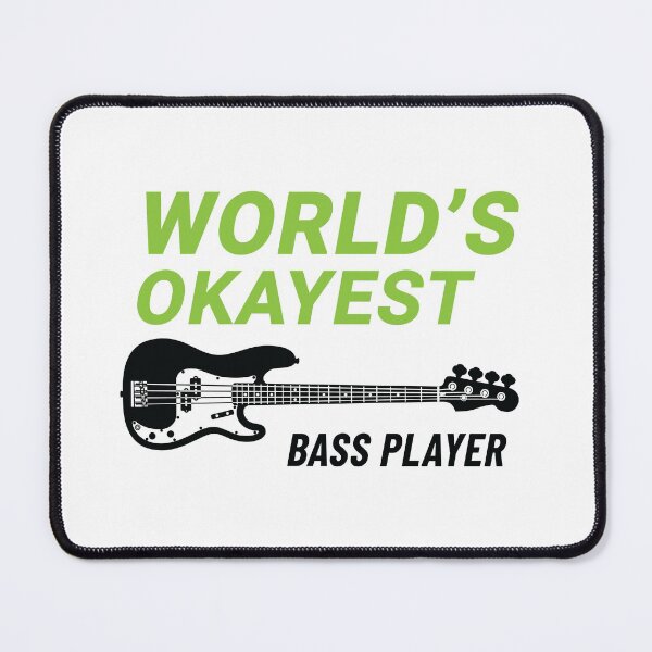 Item preview, World's Okayest Bass Player P-Style Bass Guitar Light Theme designed and sold by nightsworthy.